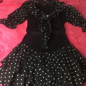 Polka dots set . Size small-medium , top and skirt
